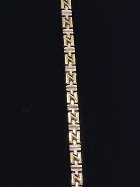 Milor 925 sterling silver Z link bracelet 7.5 "